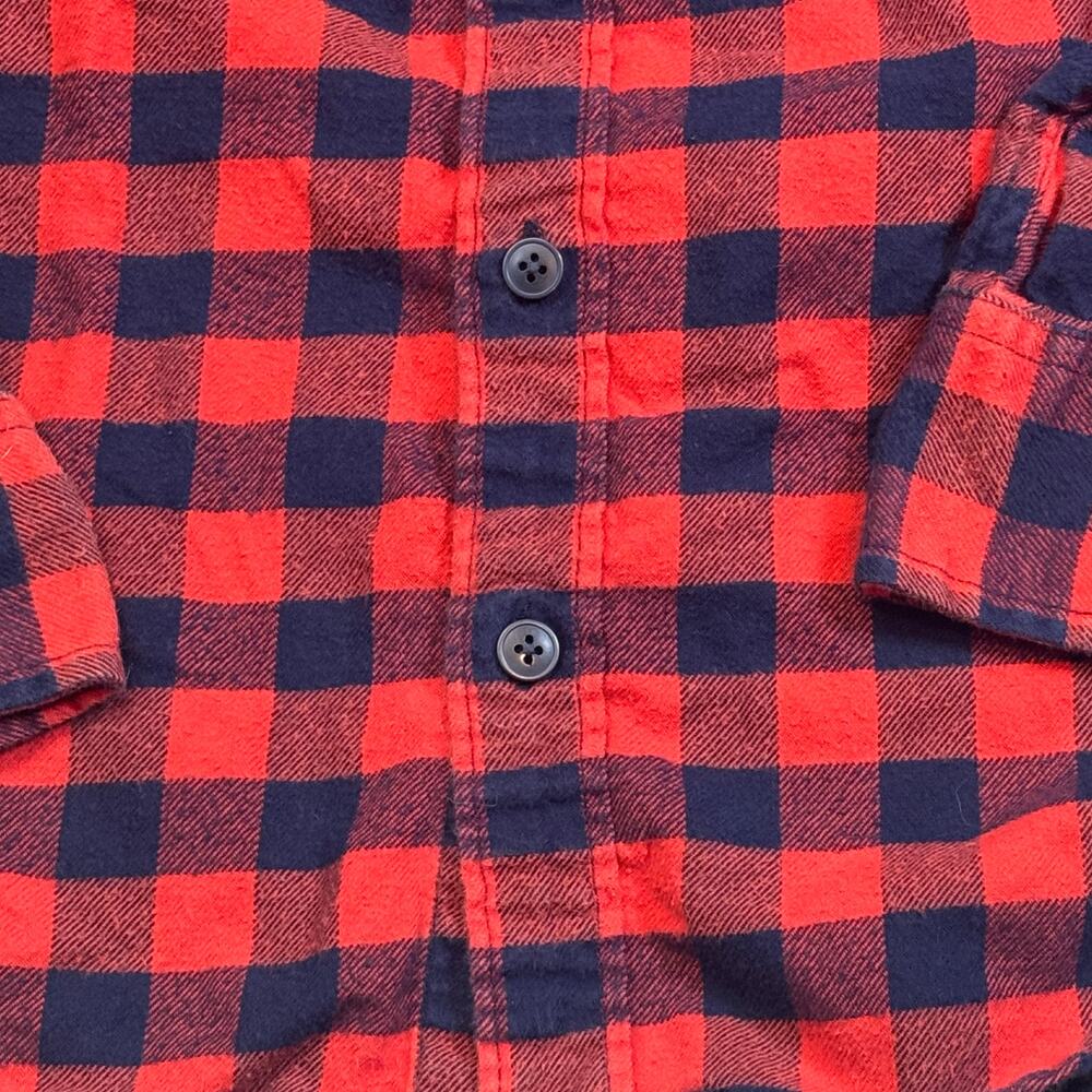 Crewcuts Red/Blue Checkered Plaid Flannel Button down Boys 8 - Picture 5 of 6